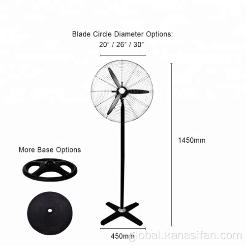 Standing Oscillating Fan OEM Industrial Stand Fan With Plastic Blade Manufactory